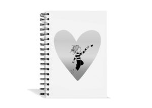 Libreta Corazón blanco